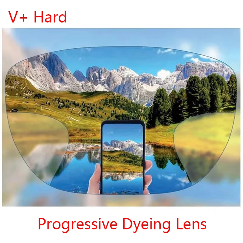 Premium breedste gezichtsveld Progressieve lenzen Vrije vorm Bijziendheid Multifocale optische lens op sterkte Zie ver en dichtbij Verifocaal