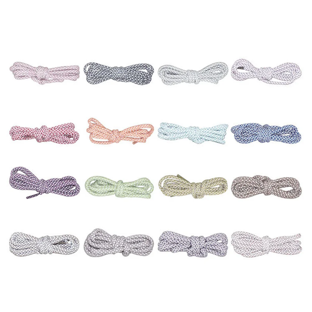 10 пар круглых шнурков, светоотражающие плетеные шнурки, 140 см, красочные шнурки для обуви для занятий спортом, бегом, кроссовки, ночная видимость, унисекс