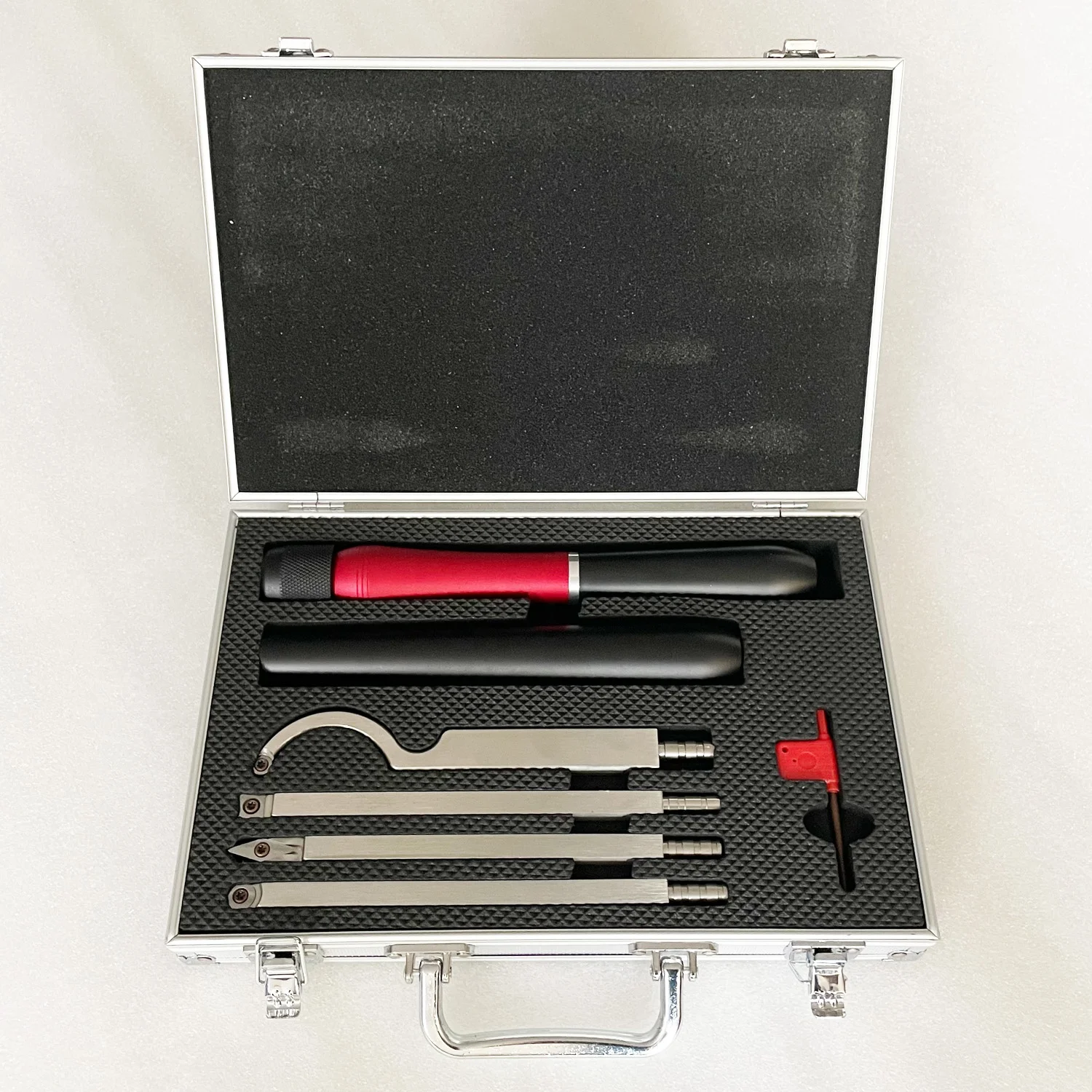 Item#WC60A Premium 6 PCS Collet Woodturning Chisel Tool Set with Carbide Cutters
