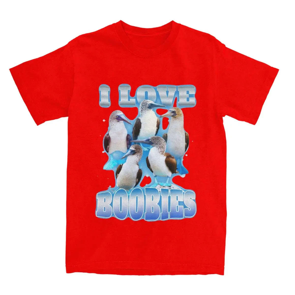 المرأة أنا أحب Boobies الطيور ميمي تي شيرت اكسسوارات مضحك الثدي الطيور النقي تي شيرت الملابس مذهلة تي شيرت النساء الملابس Y2K
