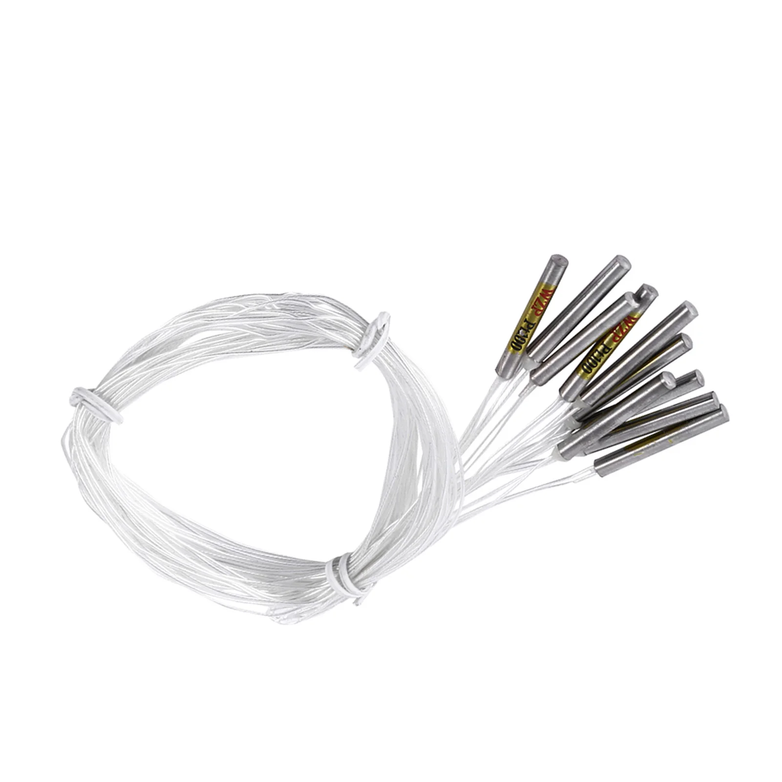 10Pcs PT100 Sensor Probe Platinum Thermal Resistance Waterproof Probe 4*30mm*50cm Micro Temperature Sensor Accessries