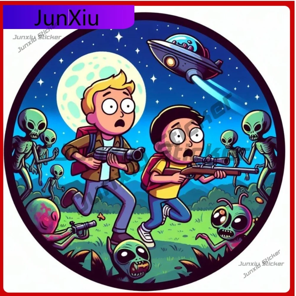 

Unique Alien Sticker Waterproof UV Resistant Vinyl Decal Decoration Outdoor Surface Durable Exterior Vehicle Scratch