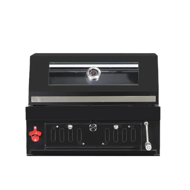 Modern Integral Stainless Steel Built-in BBQ Charcoal Grill Modular