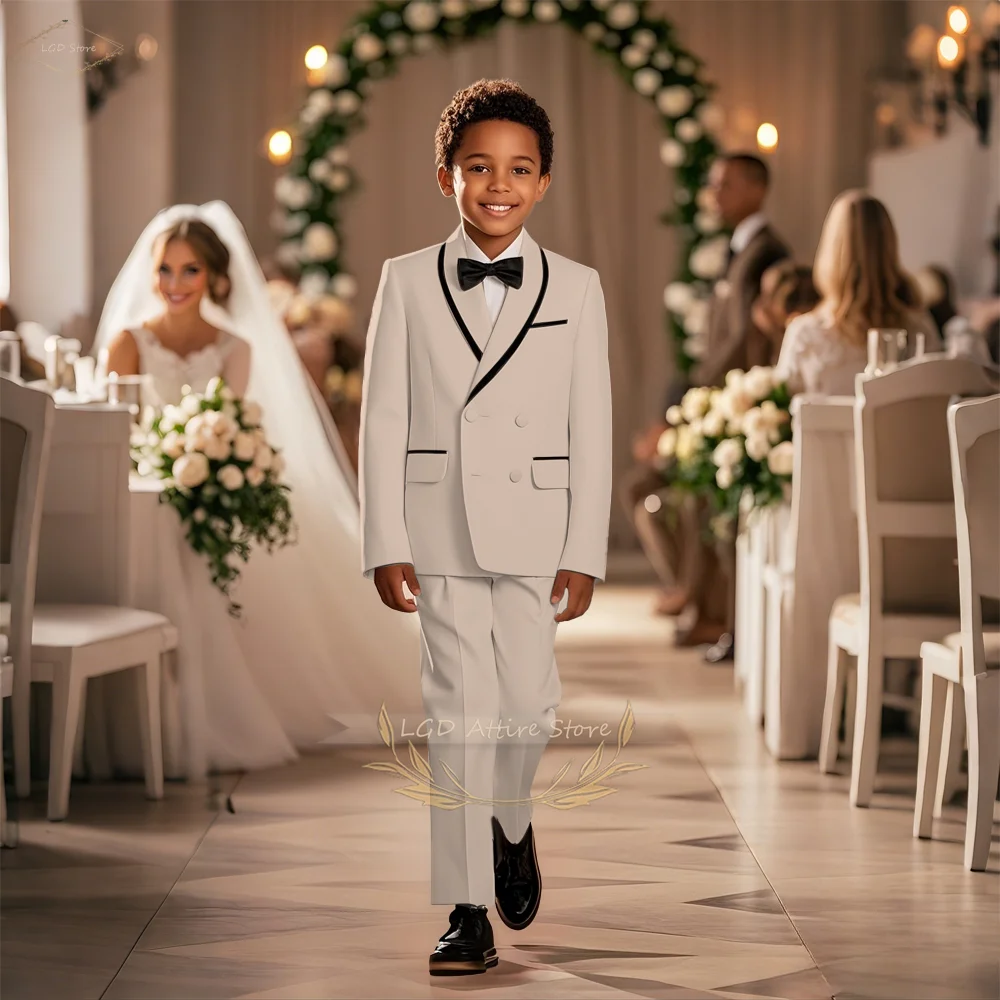

Boys 2 Piece Tuxedo Suit with Peak Lapel for Wedding Ceremony, Party Performance, Birthday Show and Hosting