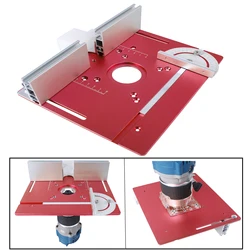 Router Table Insert Plate, Woodworking Benches Router Flip Plate, Aluminium Router Table for Workbench Trimmer Engraving Machine