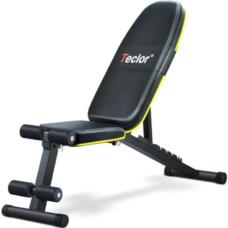Adjustable Weight Bench Foldable Workout Benches for Home Gym 10 Backrest Position Exercise Bench for Strength Training Upgrade