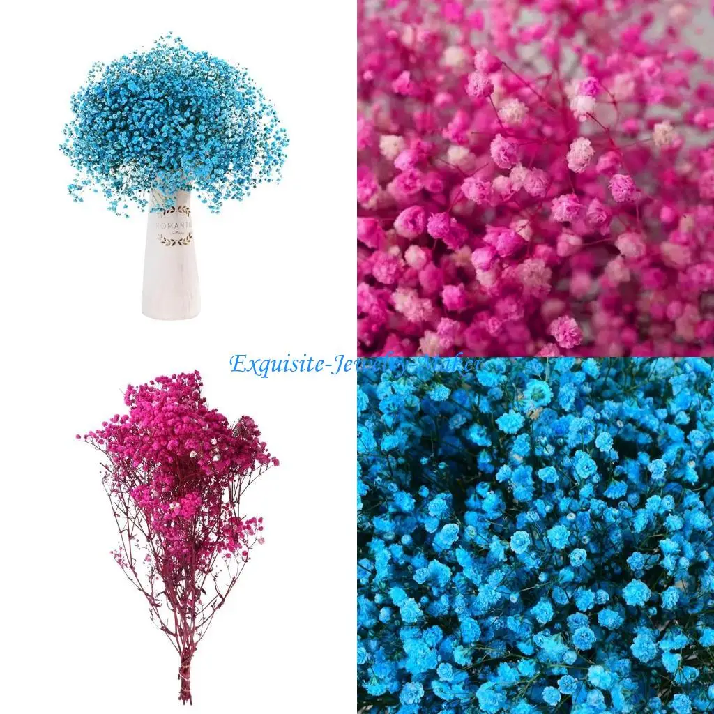 

24TF Gypsophila Dried Flower Long Lasting Heart Flower Decors Never No Vase