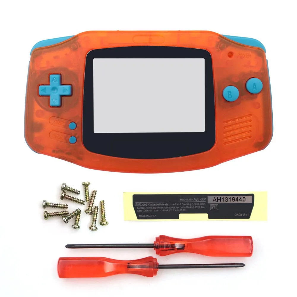 غطاء حماية GBA مع عدسة شاشة مناسبة لاستبدال Gameboy Advance