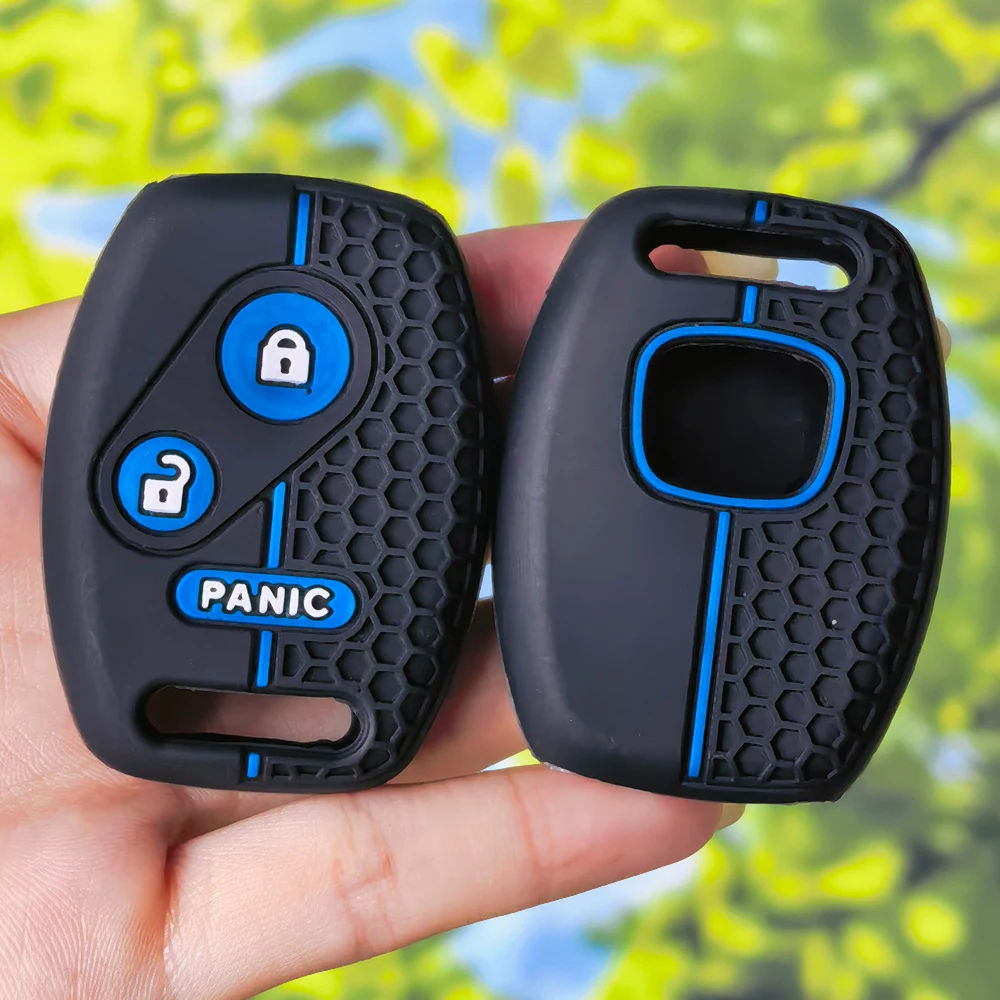 Precise‑Cut Silicone Key Fob Protector Anti‑Dust Rubber Cover For Honda Accord Element Pilot CR‑V HR‑V City Jazz Odyssey Civic
