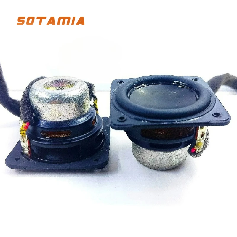 

SOTAMIA 2 шт. 47 мм * 47 мм полнодиапазонный динамик 4 Ом 15 Вт квадратный мини-музыкальный динамик с прокладкой домашняя громкоговоритель для JBL