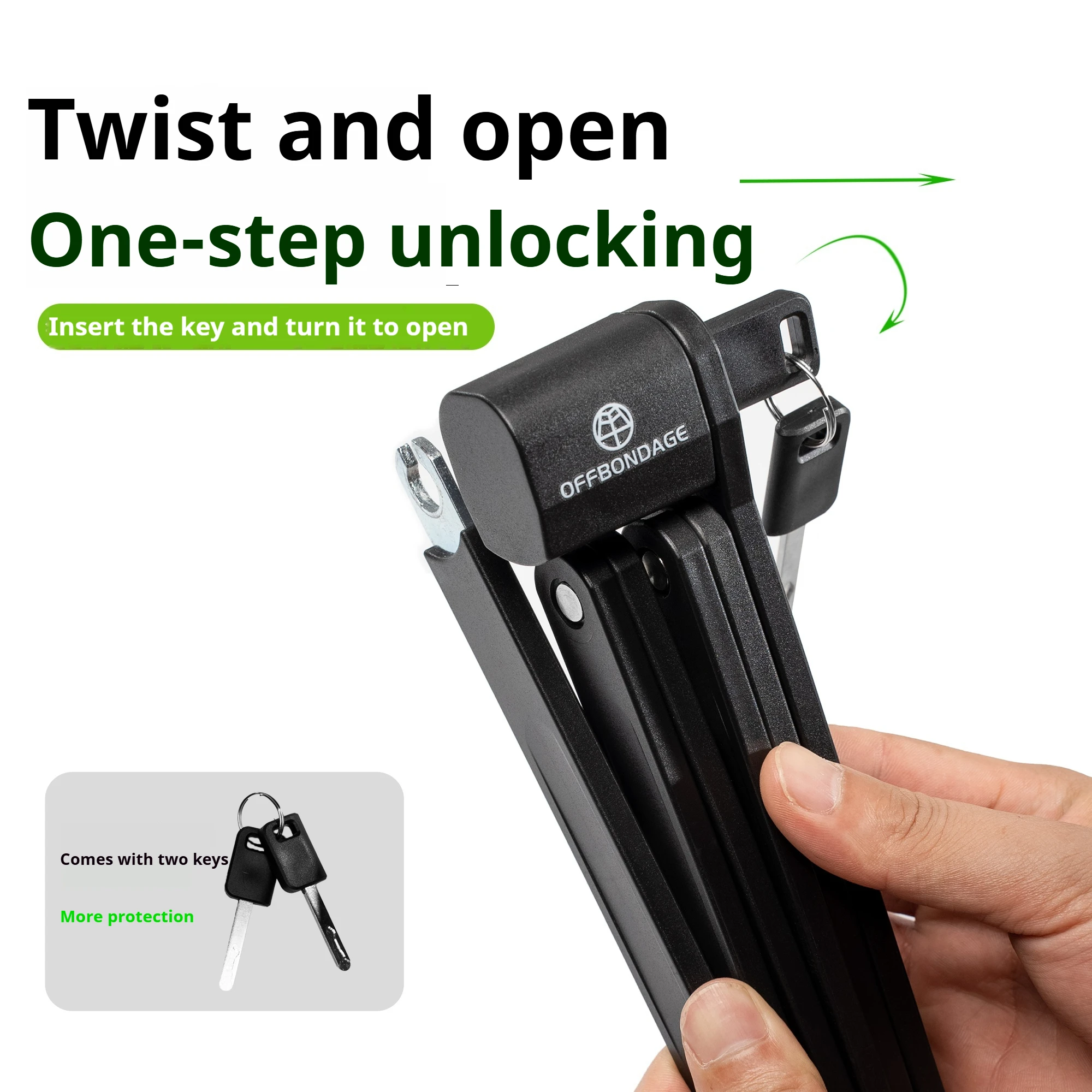 Bicycle Lock Foldable Bike Lock MTB Road Fold Lock High Security Anti-Theft Scooter Electric E-Bike Bicycle Accessories