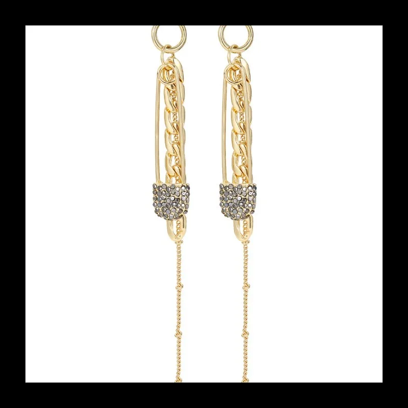 Kolczyki sztyfty ze srebra próby 925, pozłacane, modne, z temperamentem, imitacja pereł, popularne.