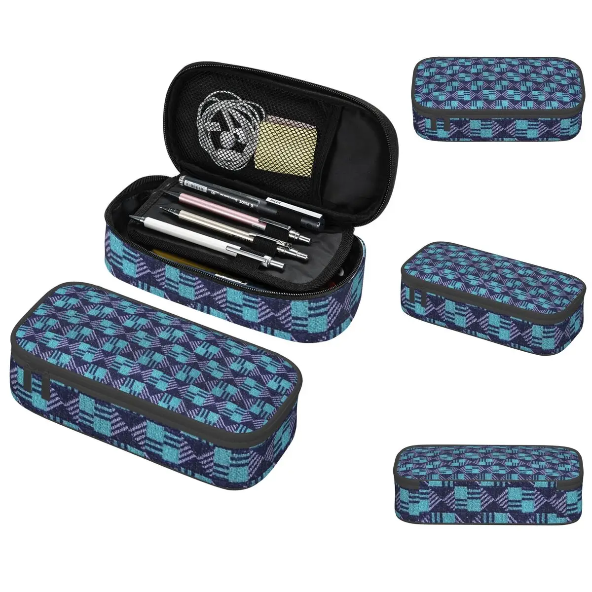 Waterloo And City Line - London Underground Seat Cover Moquette Pencil Cases Large Capacity Pen Bags Pen Box Pencil Pouch