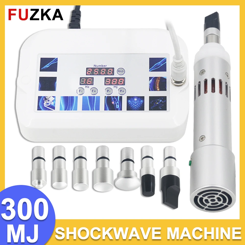 

300MJ Shockwave Therapy Machine For Pain Relief ED Treatment Physiotherapy Physics Professional Shock Wave