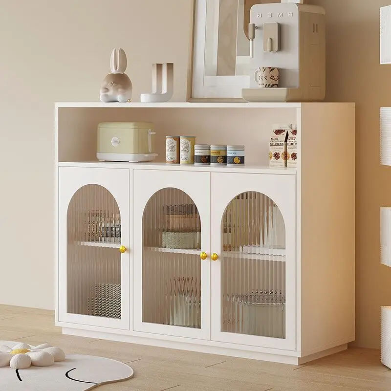 dining side cabinet, living room cabinet, solid wood household modern wall integration, storage