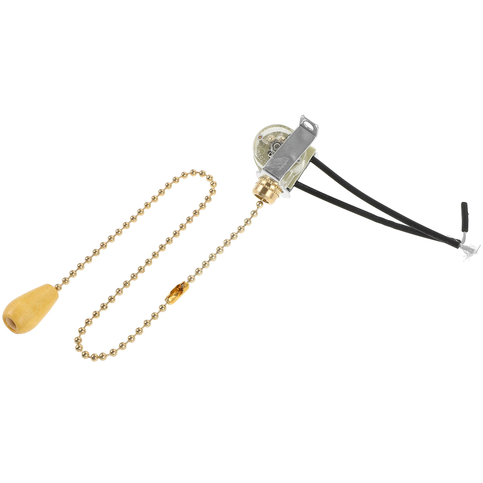 

Light Wire Switch Lamp Replacement Pull Chain Cord 10A Gold 30cm Silent Bathroom DIY Accessories Efficient Practical Durable