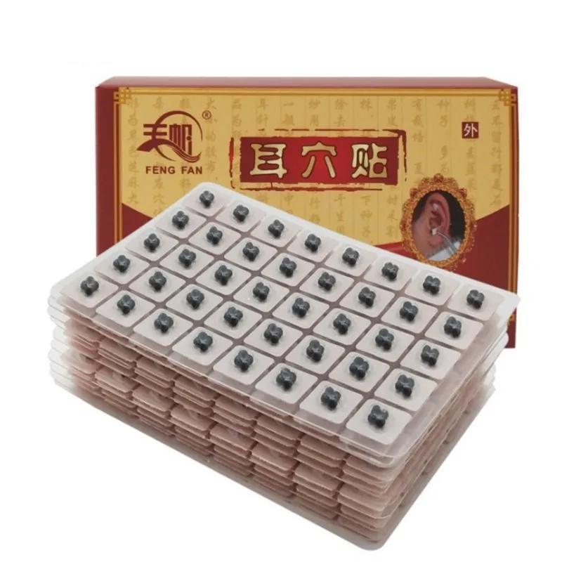 

400pcs/box 4 Seeds Vaccaria Seeds Sticker Paste Bean Ear Massage Seed For Acupoint Therapy Auricular Acupuncture