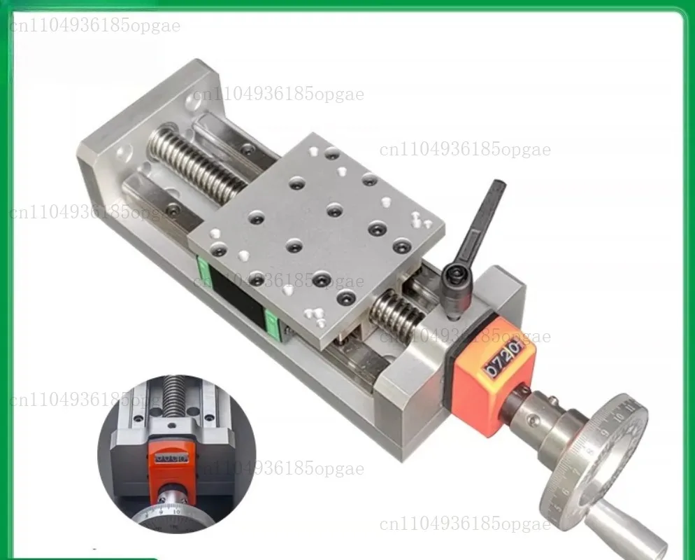 XY-Axis Slide Module T-type screw  lifting platform self-locking hand-cranked micro precision linear guide XY axis slide m