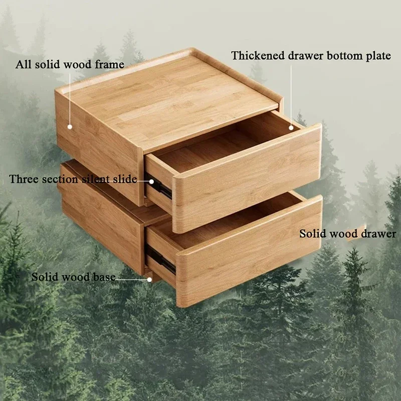 Light Door Lock Nightstand Bedroom Furniture Bedside Table Nightstand Bed Table