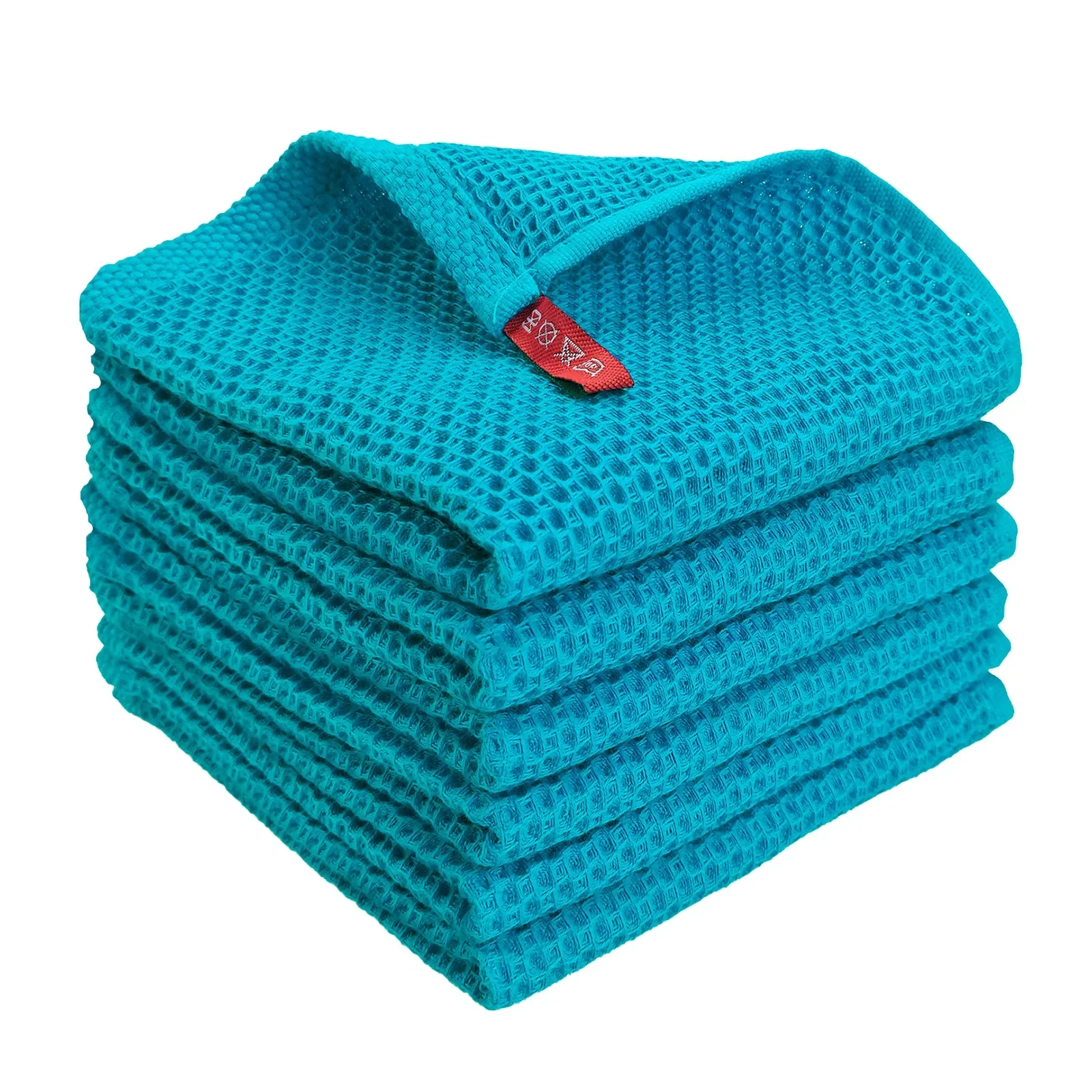 Streak-Free Microfiber Cleaning Rag with Waffle Texture for Shiny Surfaces Like Glass and Stainless Steel Easy to Maintain