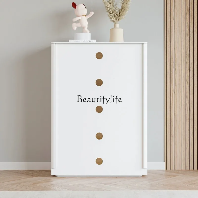 *Lemari laci dicat kayu solid berwarna putih