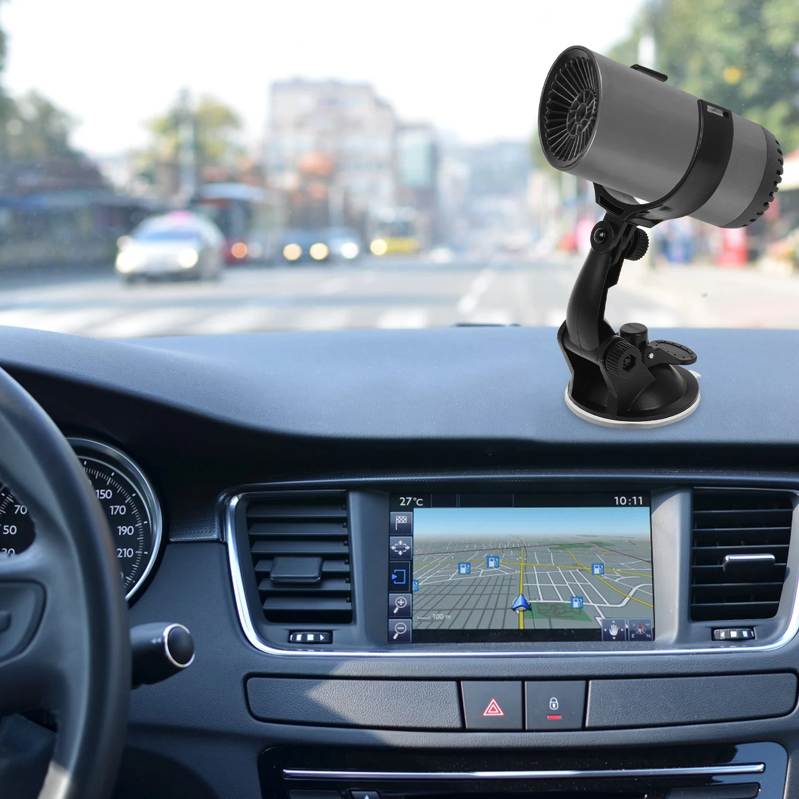 

Car Heater Suction Cup Holder Dashboard Mount Heating Fan Auto Defroster Mount Compact Car Heater Suction Cup Platform