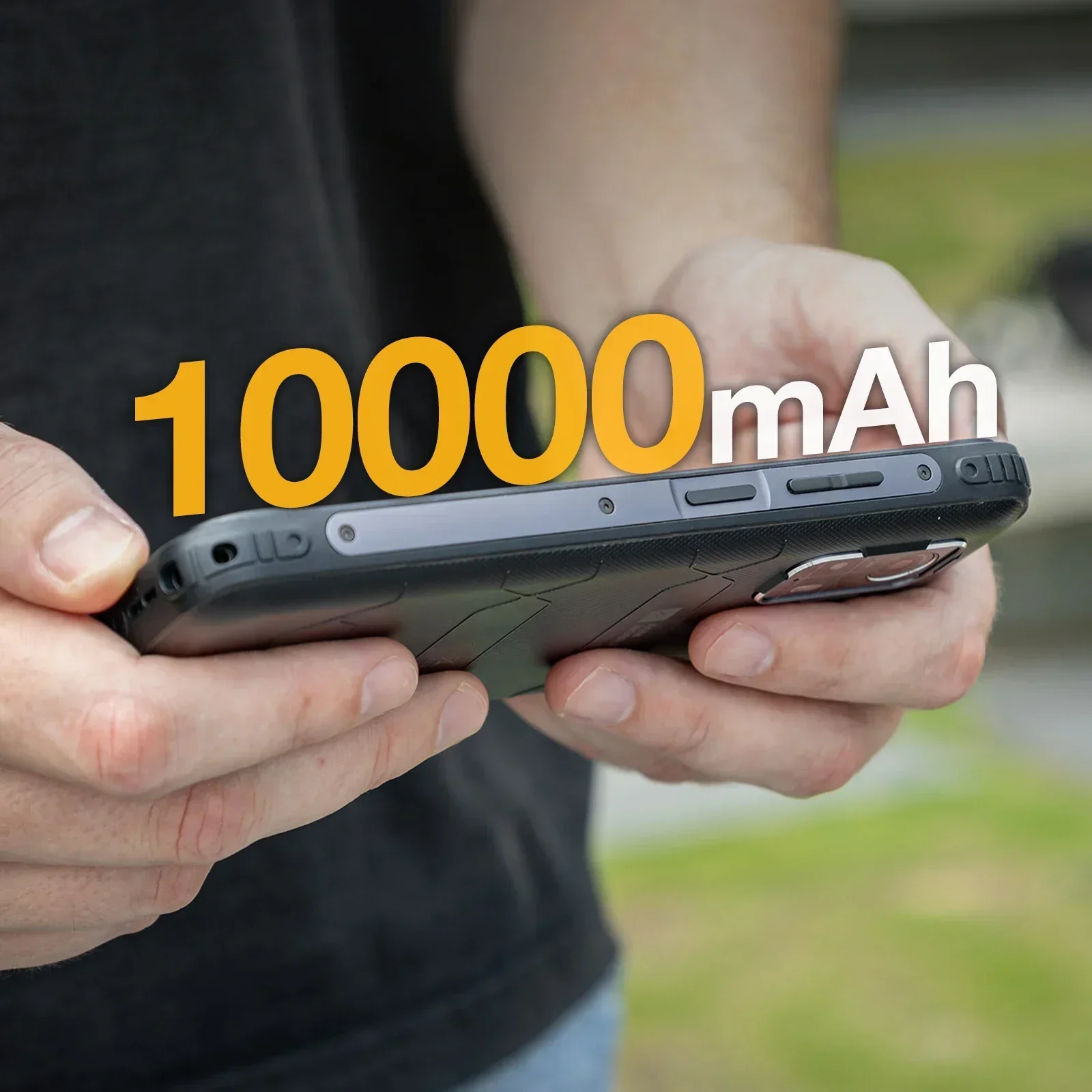 AGM H MAX Rugged Smartphone 10000mAh Battery, IP68 IP69K, Triple Card Slot, NFC, OTG, 6.56” HD+ 90Hz Display, 4+128GB, Unisoc