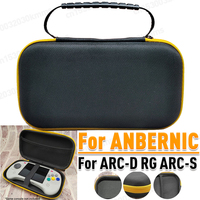 Hard Carrying Case Shockproof Hard Shell Case Handheld Game Console Storage Bag with Mesh Pocket for ANBERNIC RG ARC-D RG ARC-S