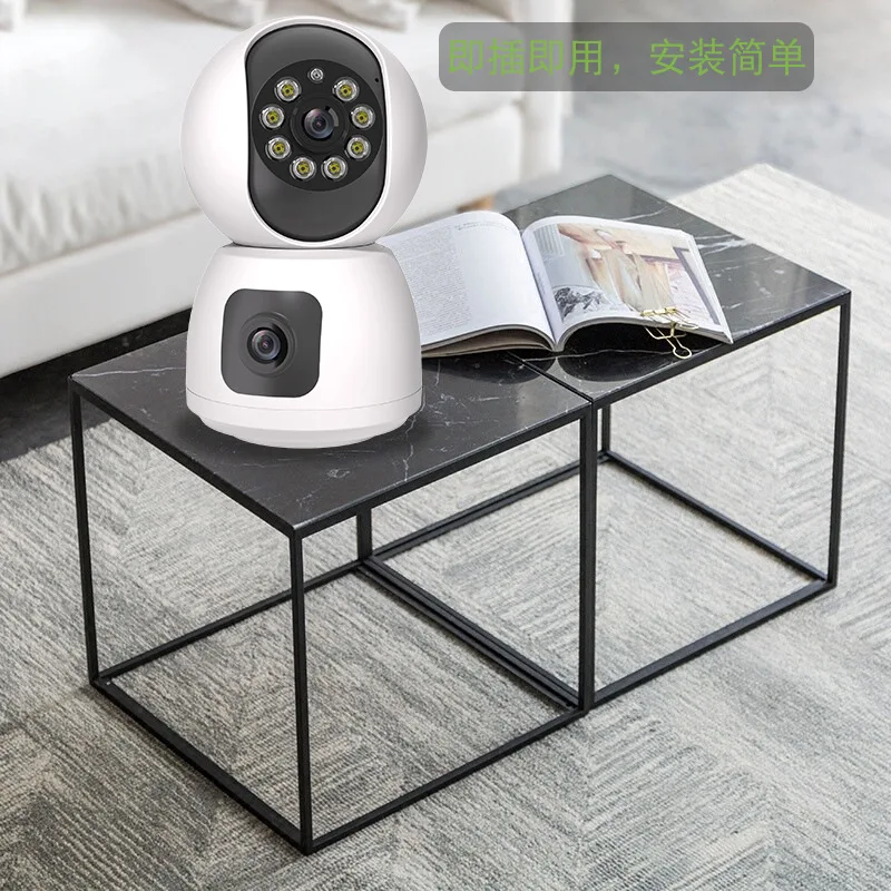 4MP Eseecloud/Yilot APP  Dual Lens Wireless PTZ IP Dome Camera AI Humanoid Detection Full Color Home Security CCTV Baby Monitor