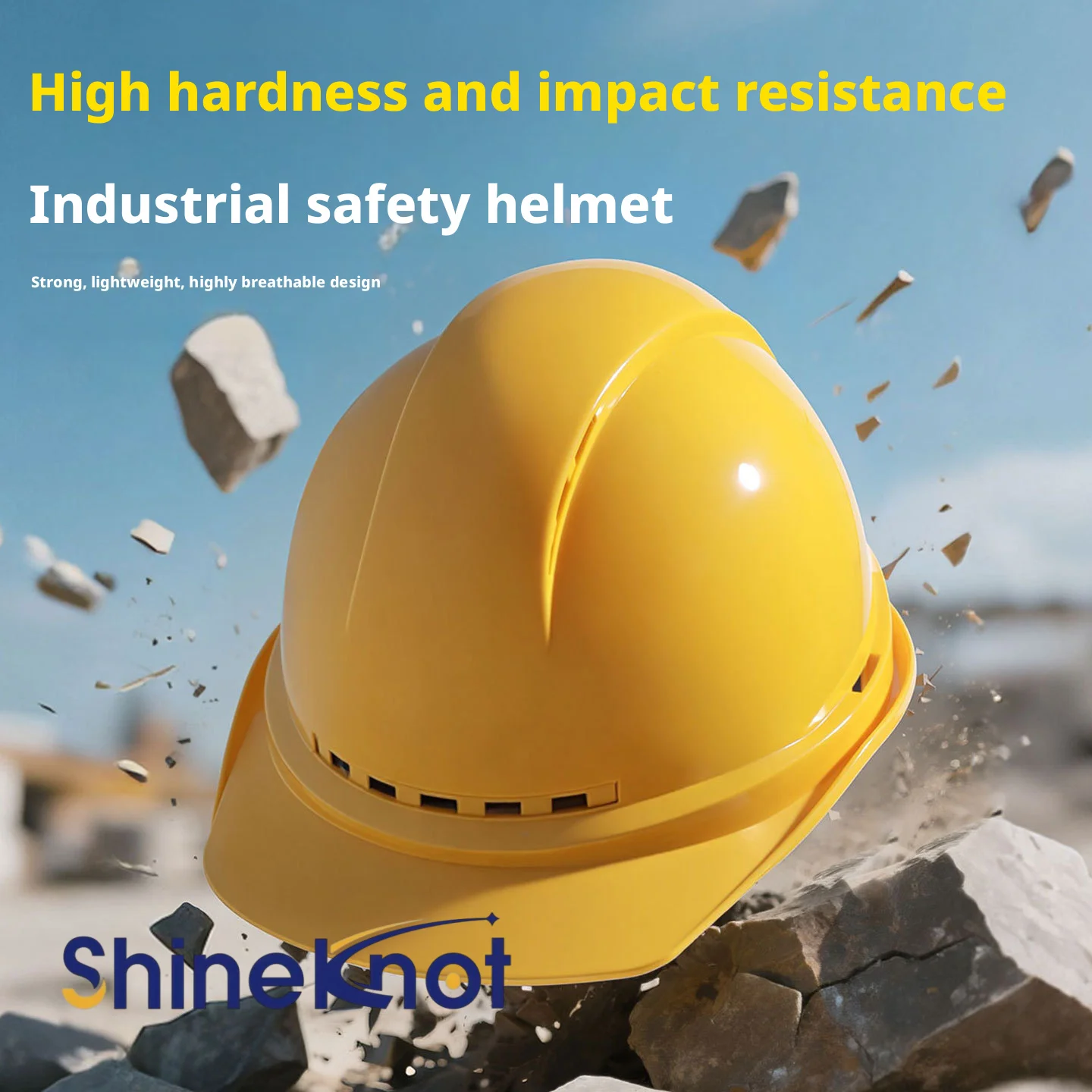 SHINEKNOT Safety Helmet Construction Site Anti-Static Thickening Anti Smashing Construction Labor Protection Breathability