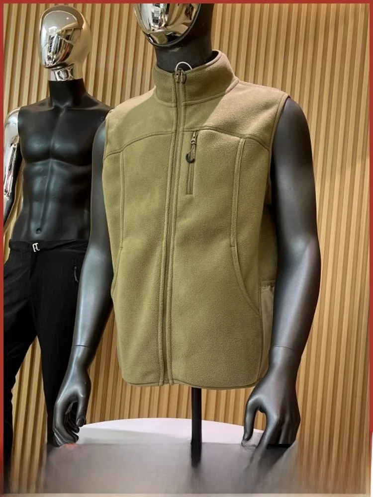 

Уличный мужской жилет Fce с воротником-стойкой, повседневное теплое украшение на молнии, Thi Stand Sle, весна-осень, молодежная мода