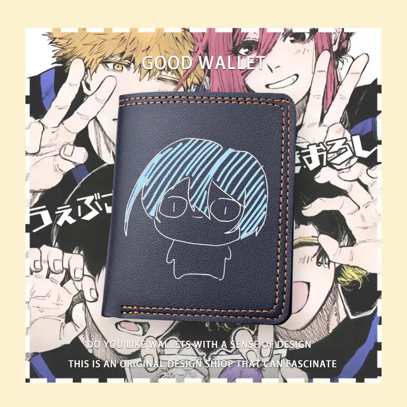 

Anime BLUE LOCK Game Cos Ranze KuronaChigiri Hyoma Itoshi Sae Isagi Yoichi Etc. Unisex 2025 Pu Print Cute Short Wallet Gift