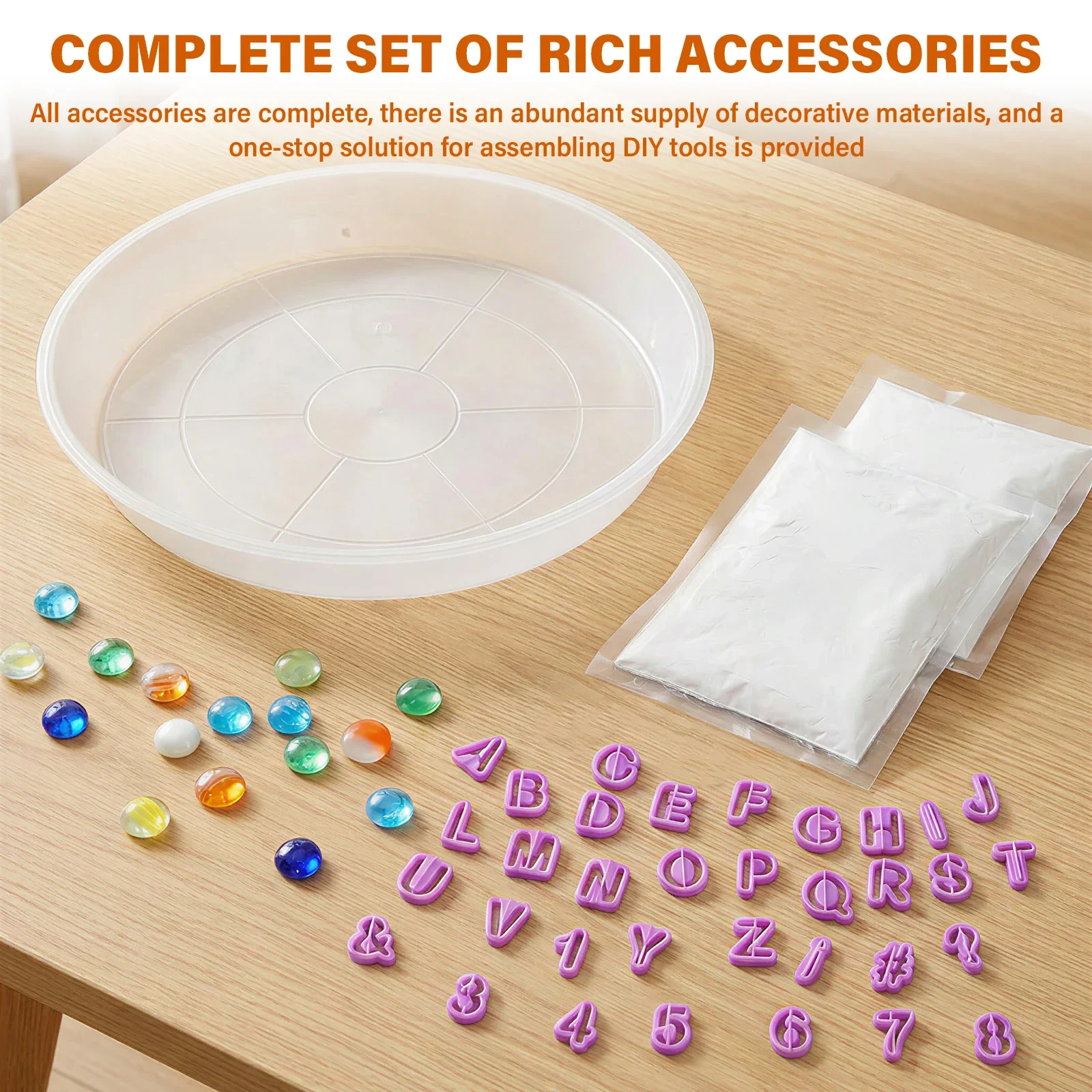 DIY Stepping Stone Kit Handprint Stepping Stone Kit Craft Present Set for Manually Paving Cement Stone Road Path Maker