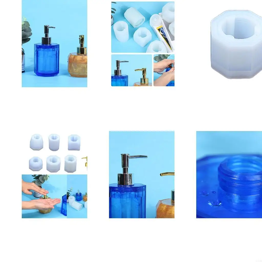 

Hand Sanitizer Bottle Epoxy Resin Mold Soap Bottle Silicone Mould DIY Crafts Home Decoration Ornaments Casting Tool