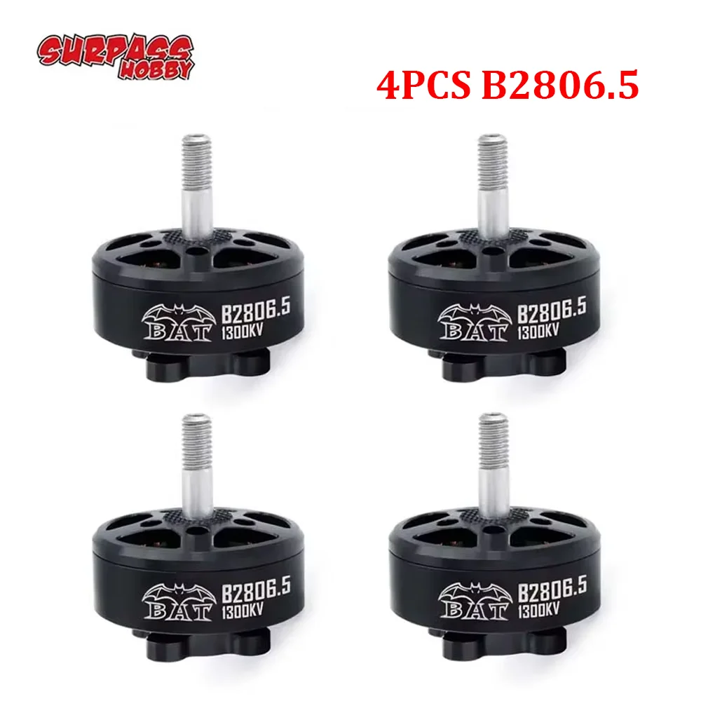 4PCS Surpass Hobby 2806.5 Brushless Motor Set 1300KV/1700KV 4-6S Compatible with RC FPV Racing Drone Freestyle Long Range 7-Inch