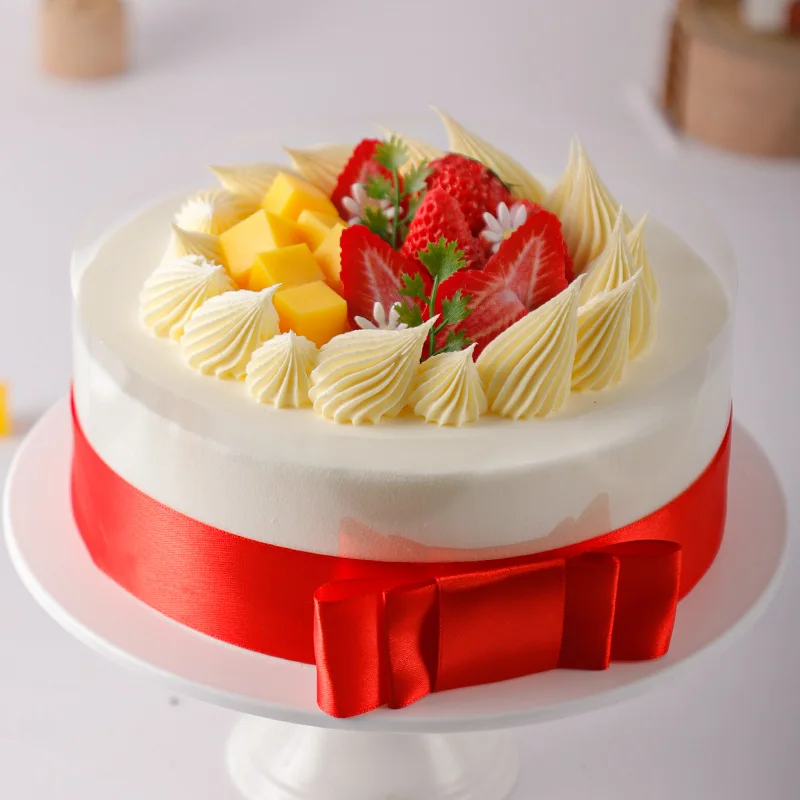 Artificial Strawberry Cake Model, Plastic, Simulated Fruit, Fake Birthday Cake Decoration Accessories, Window Display Samples