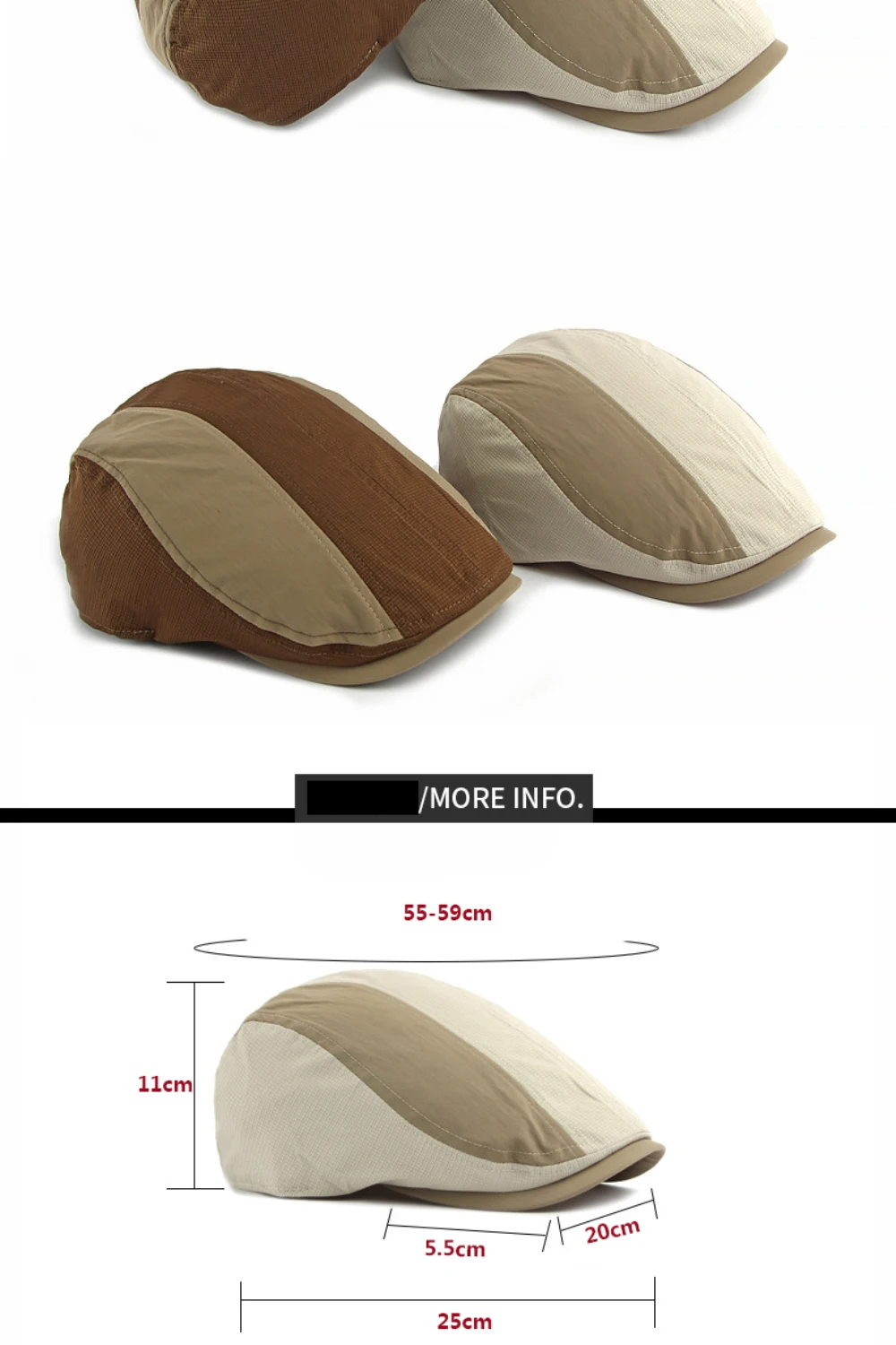 HT5108 Baskenmützen Frühling Sommer Sonnenhüte für Herren Damen Vintage Künstler Maler Baskenmütze Herren Damen Ivy Flat Cap Patchwork Baskenmütze – Detail 3