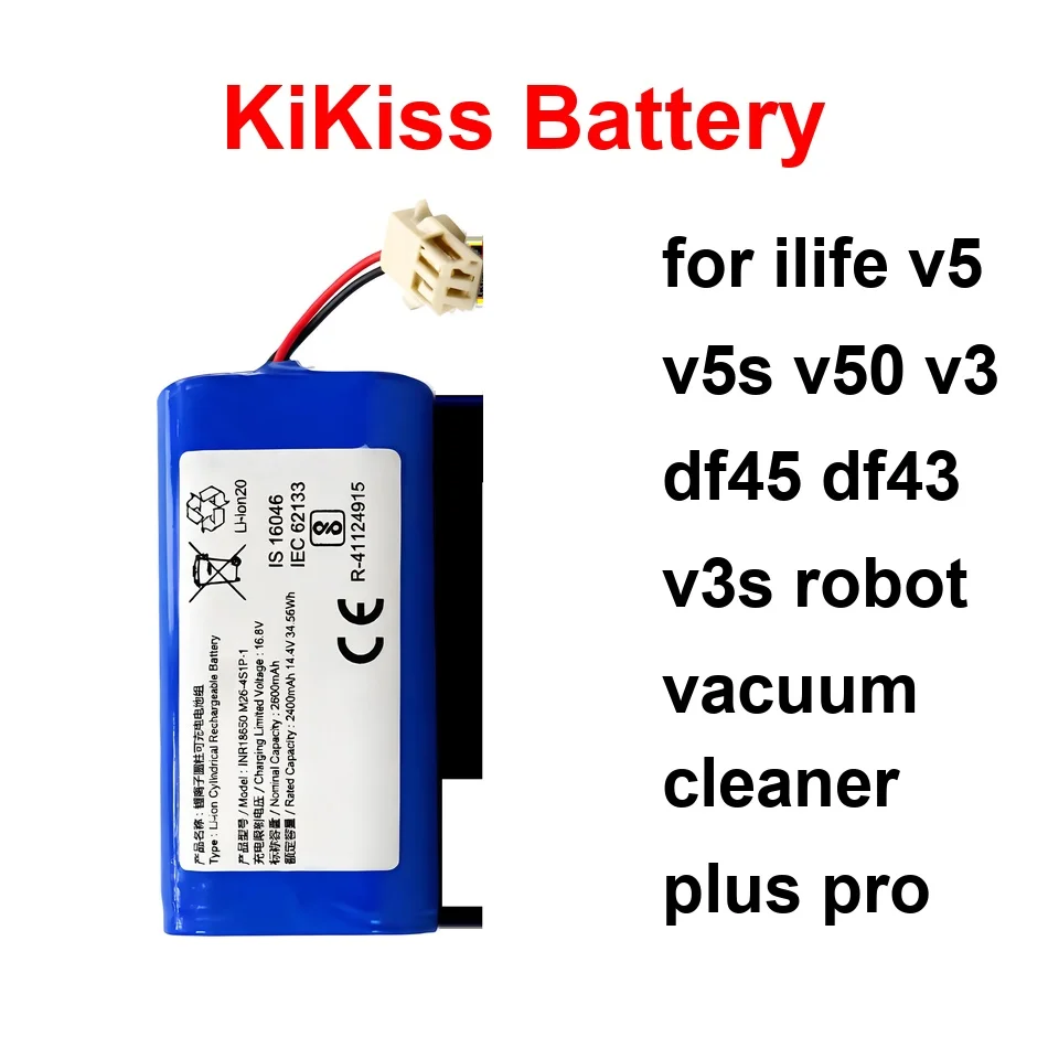 

Battery For Ilife V5 V5s V50 V3 DF45 DF43 V3s Robot Vacuum Cleaner Plus Pro INR18650 M26-4S1P