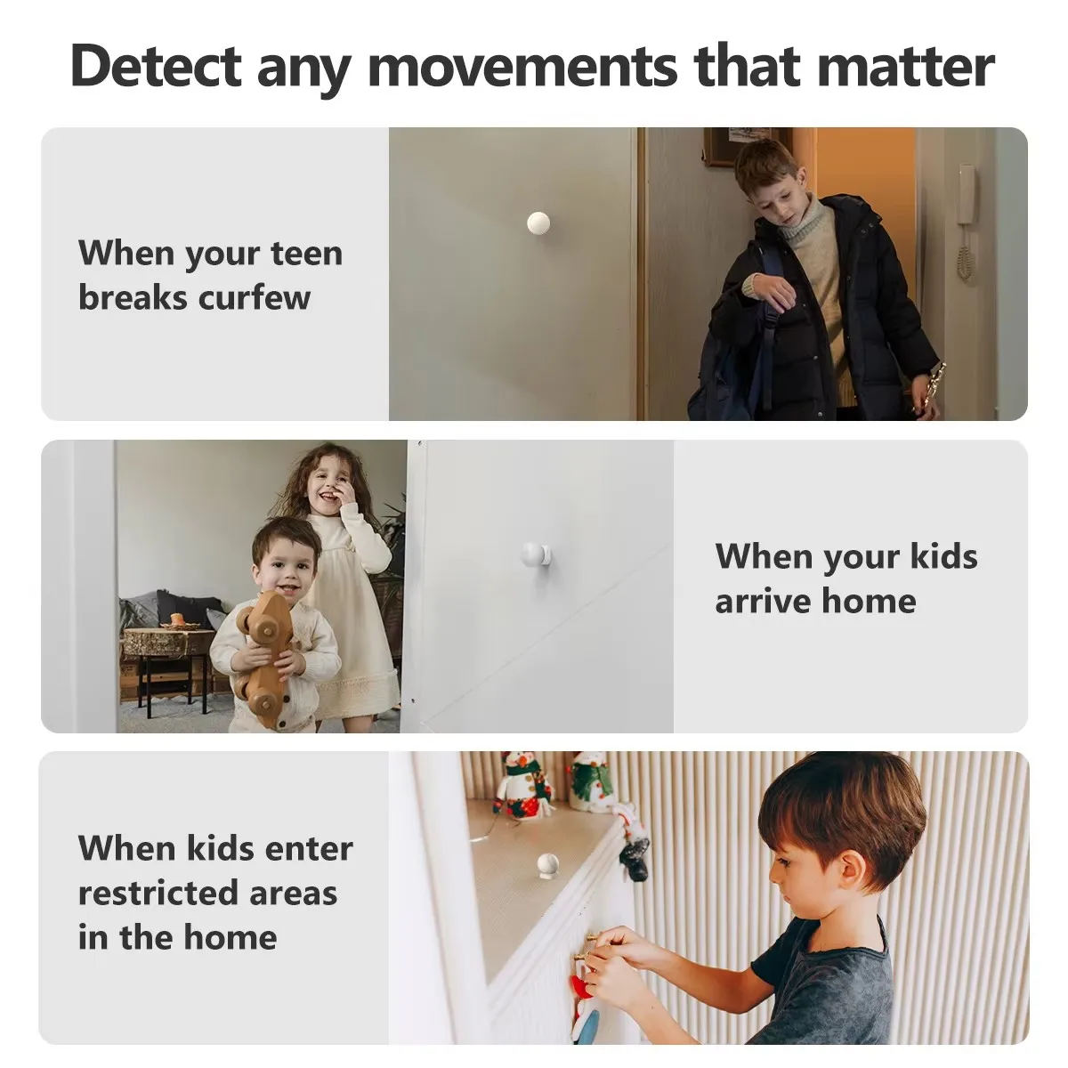 IMOU Smart Mini PIR Motion Detector รีโมทคอนโทรล Zigbee อินฟราเรด Passive เครื่องตรวจจับแบตเตอรี่ยาวนาน 360 หมุน Smart Life