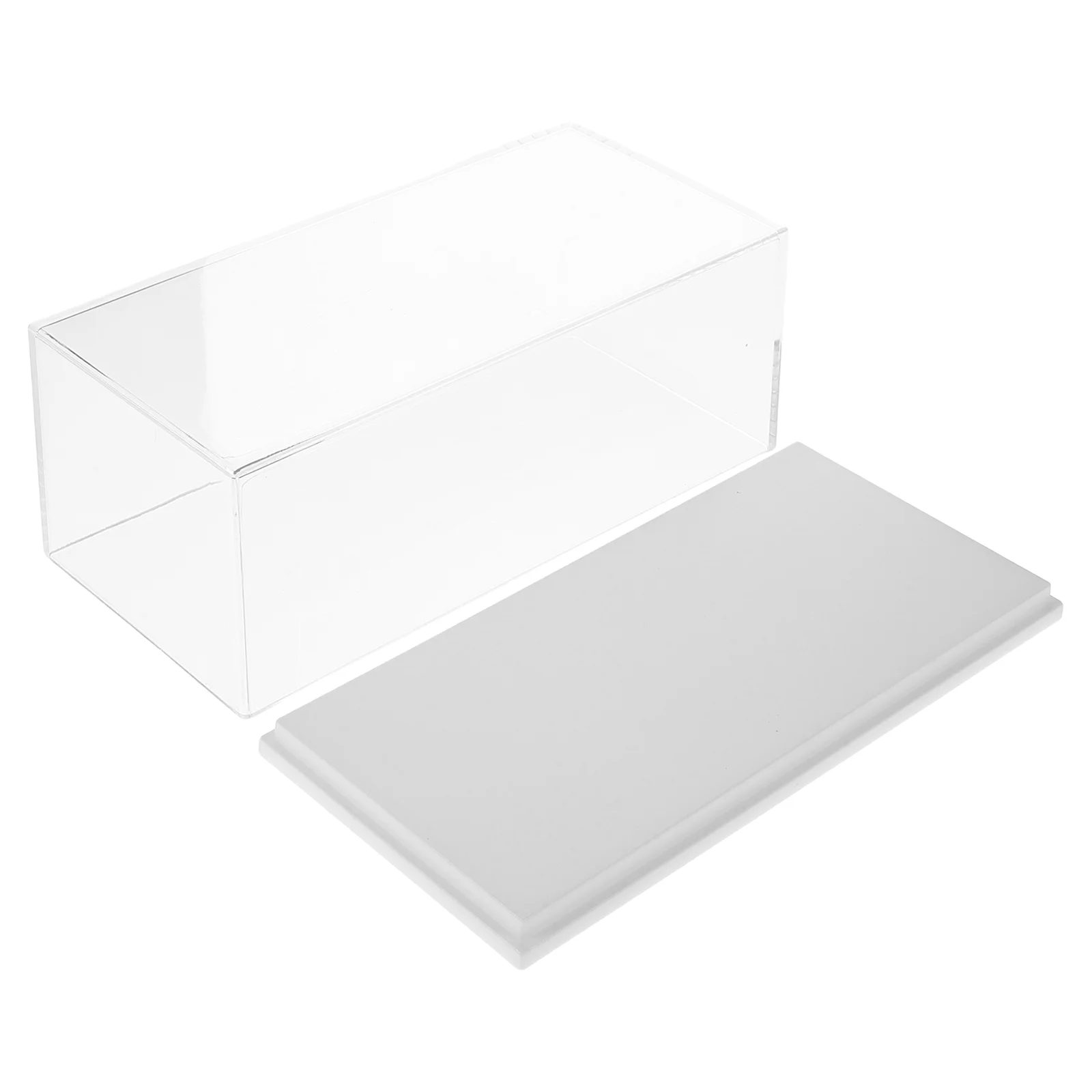 

Clear Case Car Model Display Box 1 64 Scale Large White Cover Acrylic Dustproof Collectibles Storage Toy Box Shell Plastic