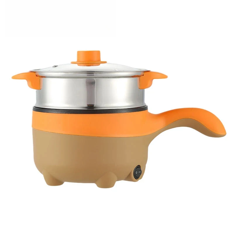 

2L Travel 12V 24V Car Truck Multifunction Electric Cooking Skillet Double Layer Hot Pot Soup Heater Rice Cooker Food Steamer Pan