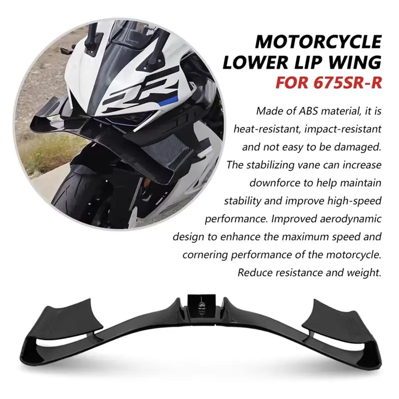 ABTD-Motorcycle Front Spoiler For 675SR 675SR-R 2024-2026