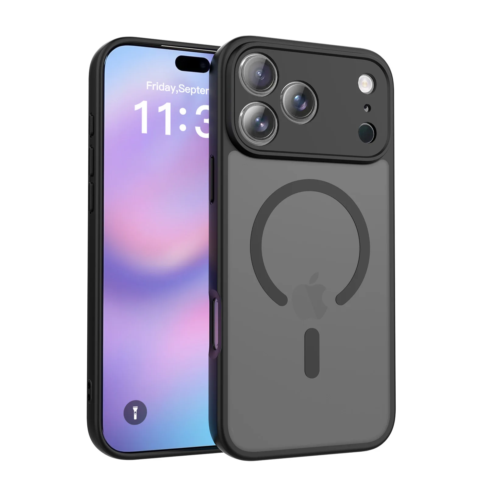 Funda de teléfono translúcida de lujo para Magsafe, funda de carga inalámbrica magnética para iPhone 17 Air 17 15 16Pro Max, funda protectora para cámara