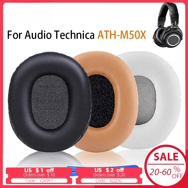 

Replacement Ear Pads Cushions for Audio Technica ATH M70 M50X M50 MSR7 M40X M40 M30X 7506 Headset Earpads Cover Cups