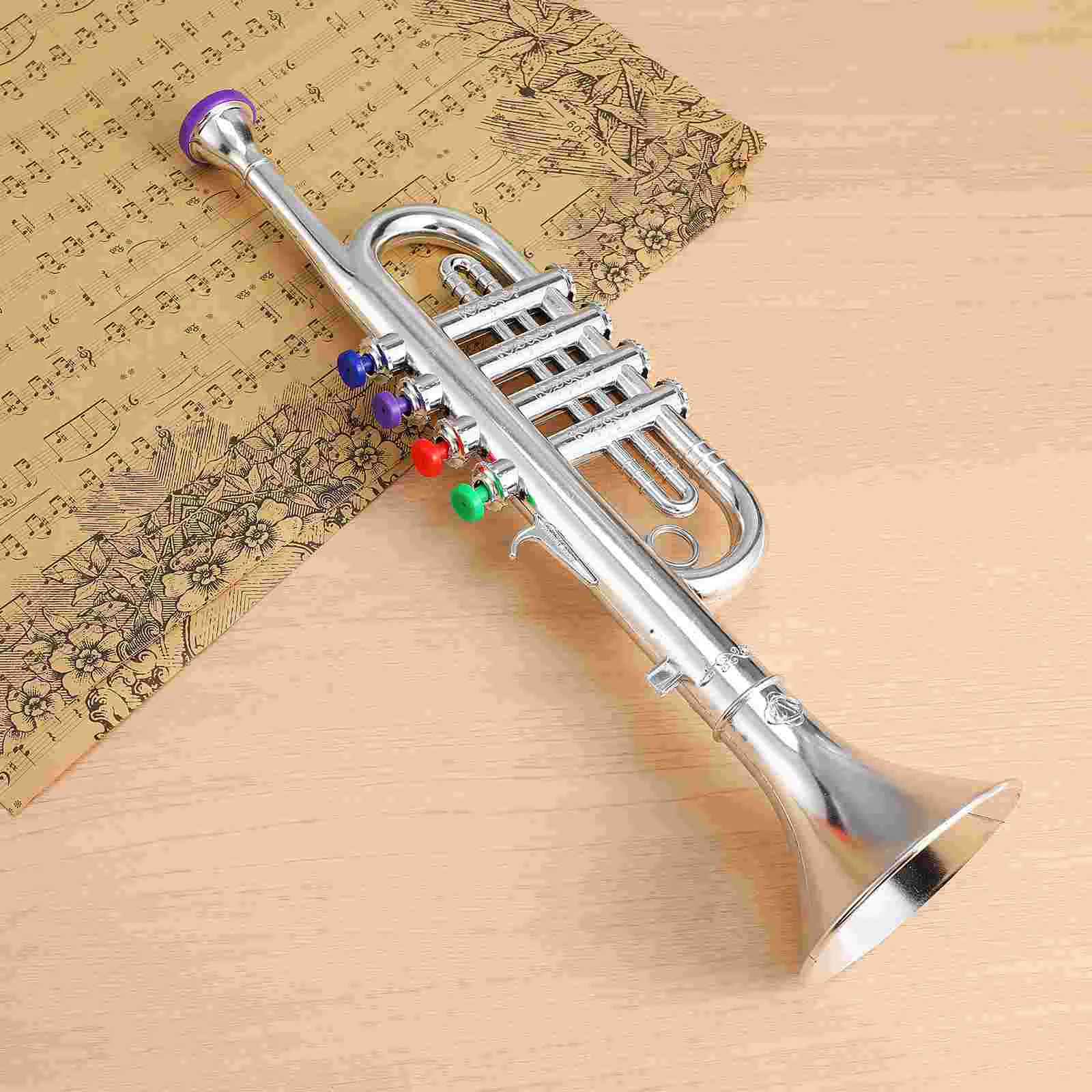 Trumpet Toy Lightweight Children Plaything Beginner Instrument Music Fashionable Delicate Musical Plastic Creative