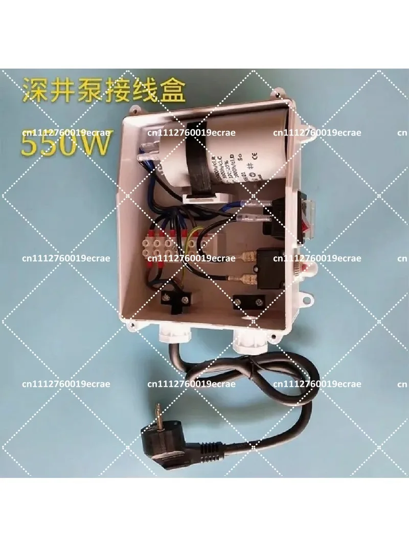 Stainless Steel Deep Well Pump External Capacitor Box Single Phase 0.37-2.2KW Water Pump Controller Junction Box