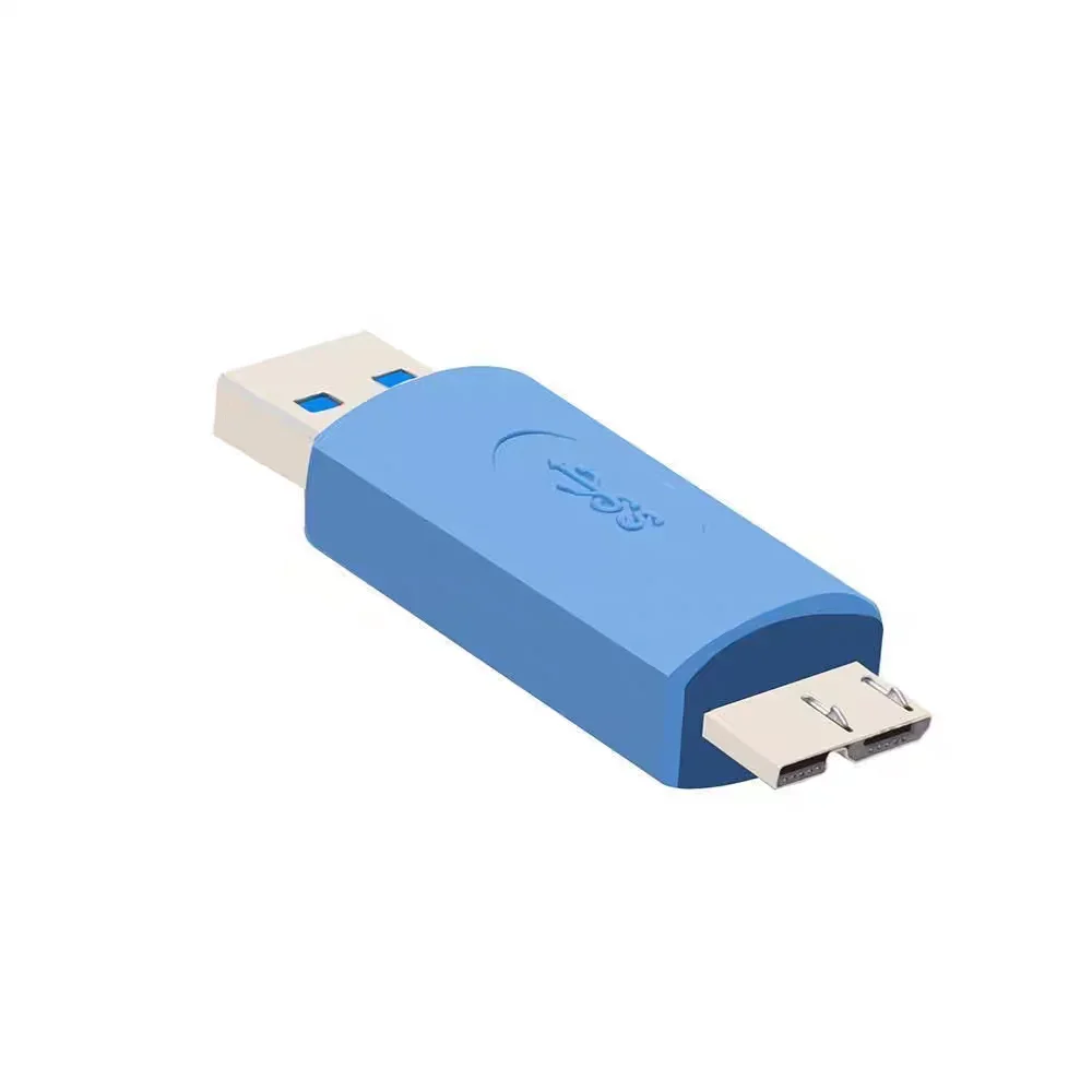 High speed USB 3.0 A public to micro B public interface conversion USB 3.0 adapter connection to portable hard drive