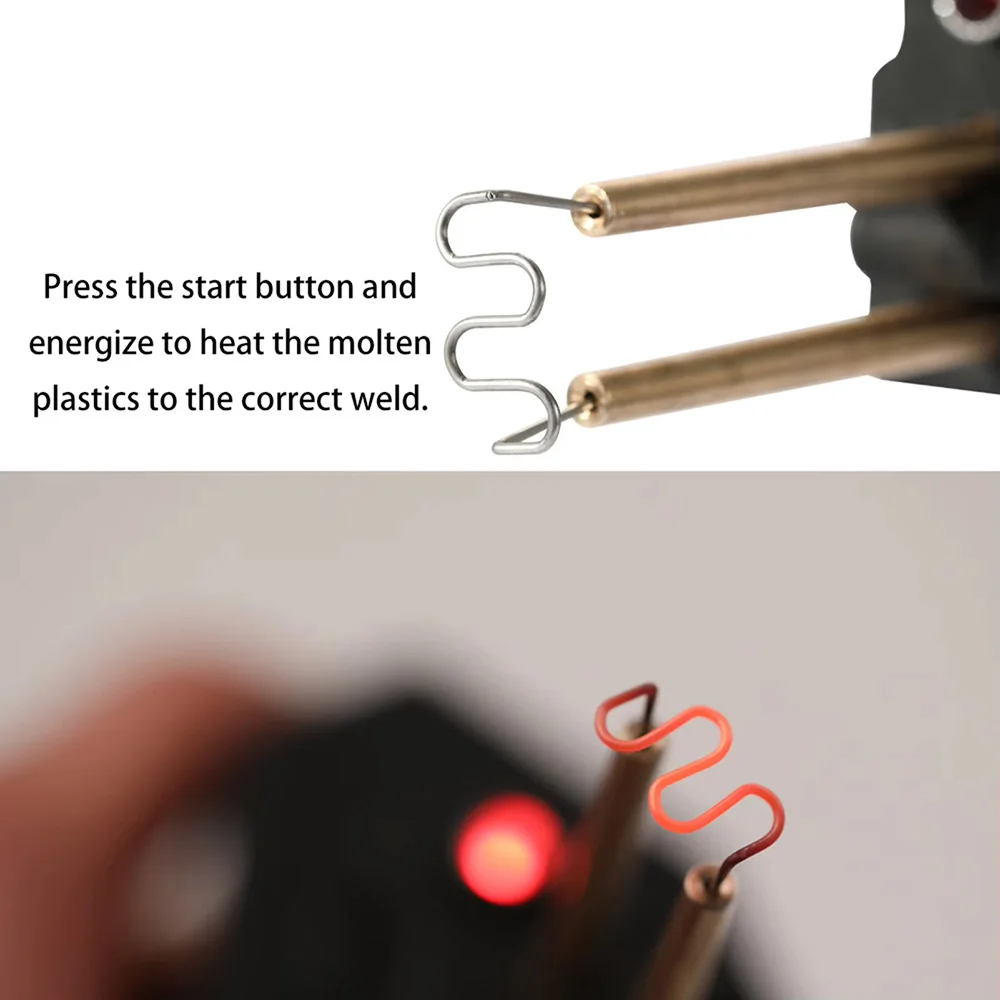 Mesin Stapler Panas Pokok Plastik Tukang Las Plastik PVC Mesin Perbaikan Bumper Kit Perbaikan Besi Solder untuk Pistol Mobil