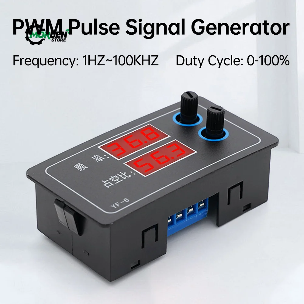 PWM Square/Rectangular Wave Signal Generator Pulse Frequency Duty Ratio Generator with Potentiometer Switch for Electrician Tool