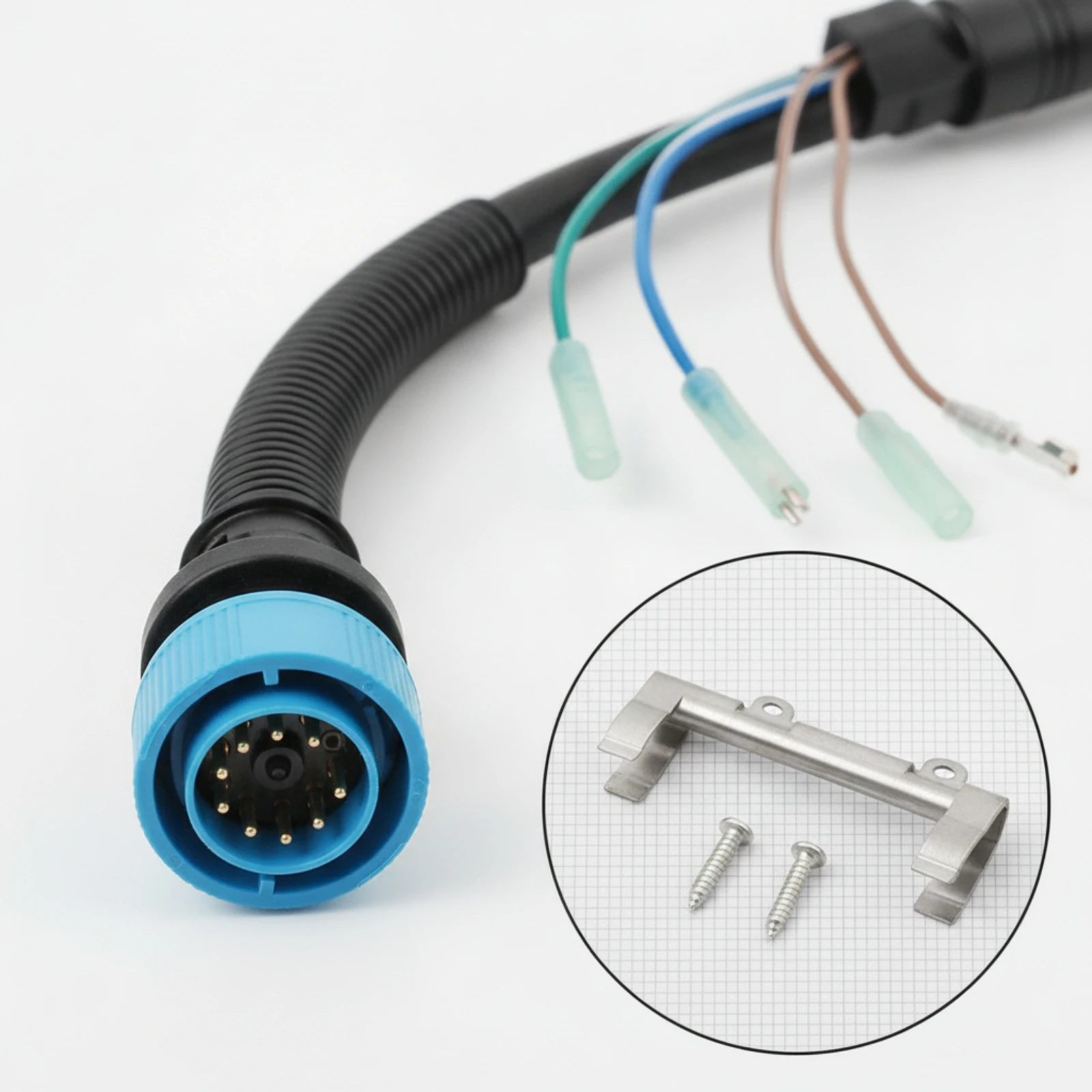 outboard-motor-adapter-cable-oem-14-pin-to-8-pin-adapter-boat-wiring-harness-with-bracket-long-lasting